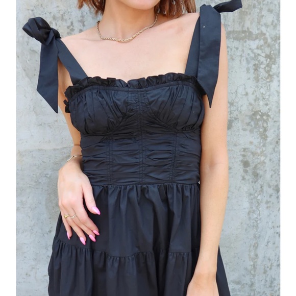 Black Midi Dress - Picture 2 of 8